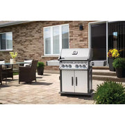 Rogue 4-Burner Propane Gas Grill in Stainless Steel with Infrared Rear and Side Burners
