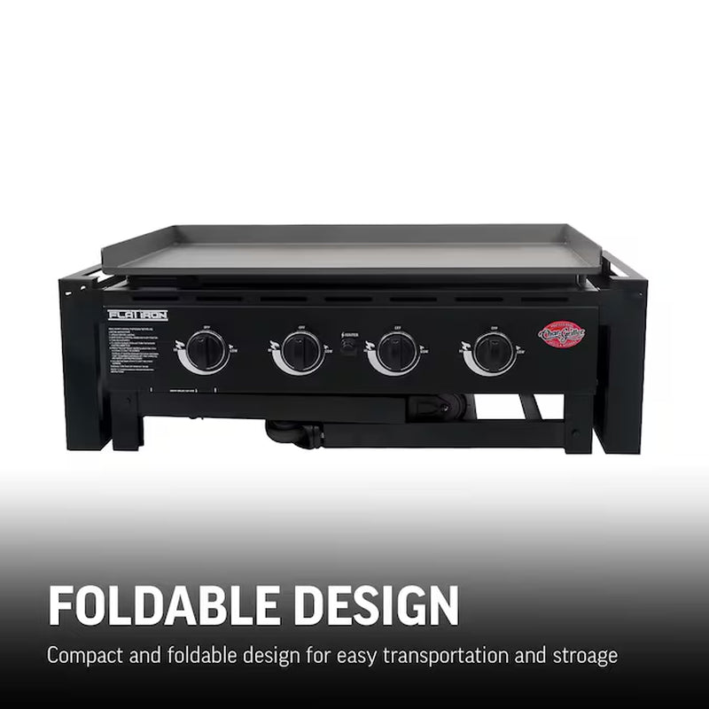 Flat Iron 4 -Burner Liquid Propane Flat Top Grill