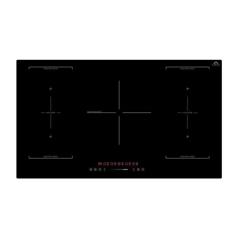 Ornonzzo 5 Element Glass Top Black 36-In. Induction Cooktop