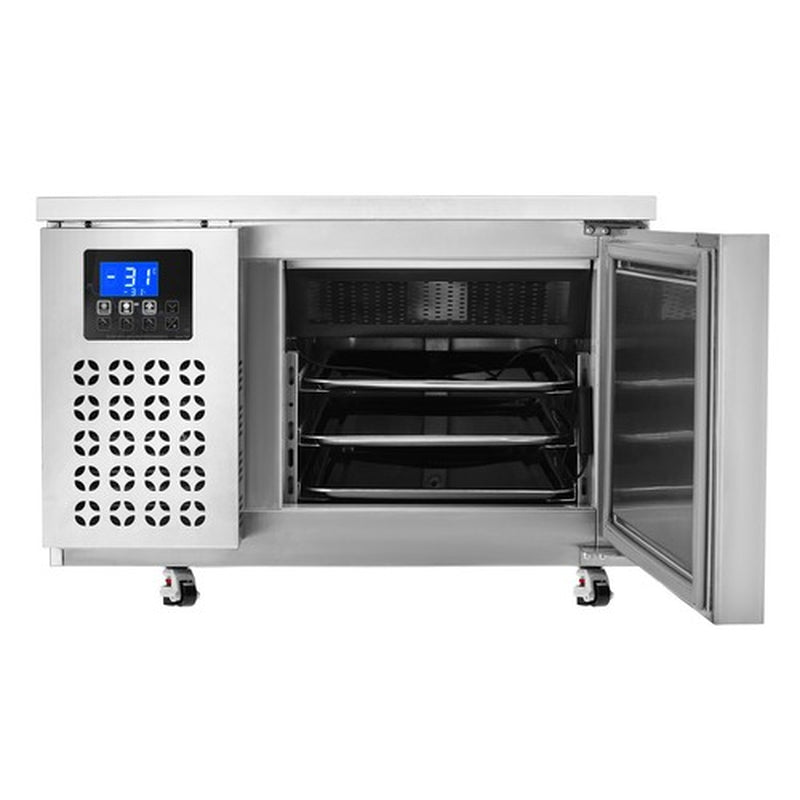 VEVOR 80L Commercial Blast Freezer 3 Trays Blast Chiller Chest Seafood Ice Cream