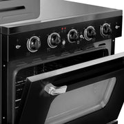 Unique Classic Retro 30" 3.9 Cu/Ft Freestanding 5-Element Electric Range with Convection Oven