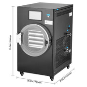 Vacuum Freeze Dryer 4-Layer Fruit Vegetable Freeze Drying Machine W/ Pump Black