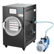 Vacuum Freeze Dryer 4-Layer Fruit Vegetable Freeze Drying Machine W/ Pump Black