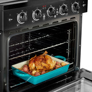 Unique Classic Retro 30" 3.9 Cu/Ft Freestanding 5-Element Electric Range with Convection Oven