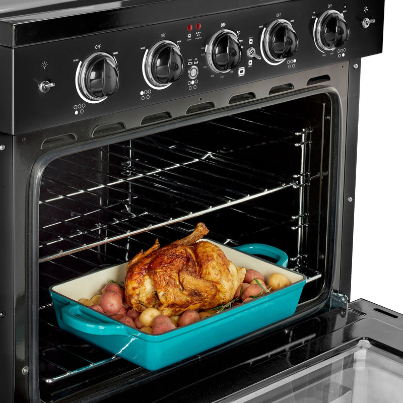 Unique Classic Retro 30" 3.9 Cu/Ft Freestanding 5-Element Electric Range with Convection Oven