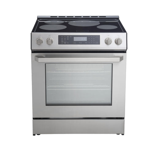 RRI303GS 30" Glass Touch Induction Range Oven - Stainless Steel, Induction Burners, True Convection, Self Cleaning, Easy Reach Racks