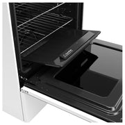 Easywash Oven Tray 30-In Glass Top 5 Burners 5.3-Cu Ft Air Fry Convection Oven Freestanding Electric Ran ( White )