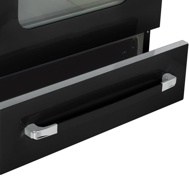 Unique Classic Retro 30" 3.9 Cu/Ft Freestanding 5-Element Electric Range with Convection Oven