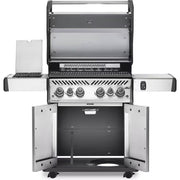 Rogue 4-Burner Propane Gas Grill in Stainless Steel with Infrared Rear and Side Burners