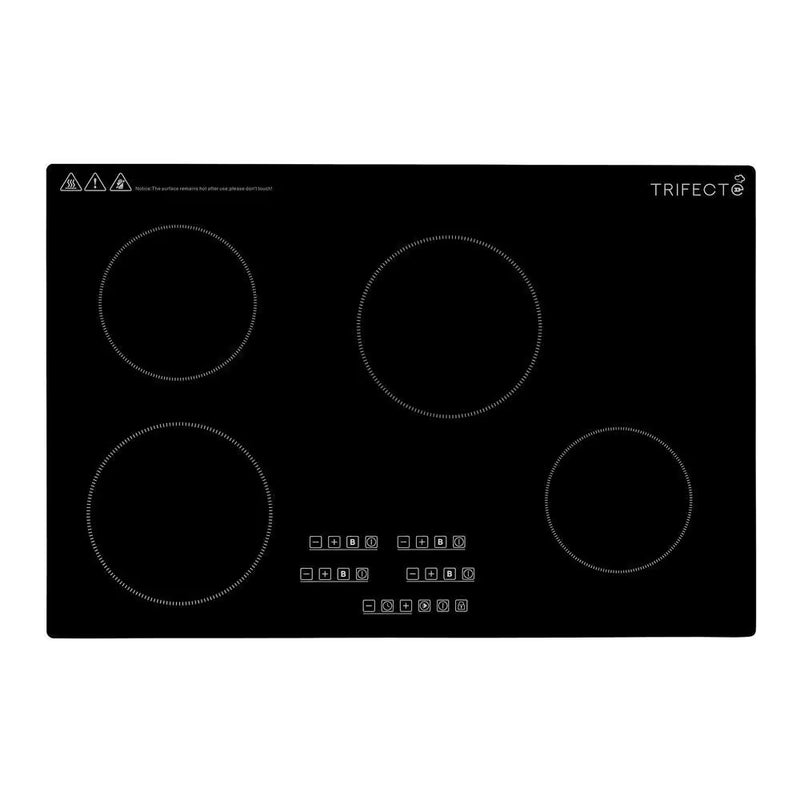 30 In. Induction Cooktop in Black with 4-Elements